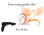 a sci-fi gun shooting a phoenix